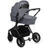 Lionelo Mika Plus 3en1 Grey Stone — carrito multifuncional con silla de coche