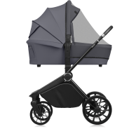 Lionelo Mika Plus 3en1 Grey Stone — carrito multifuncional con silla de coche