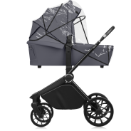 Lionelo Mika Plus 3en1 Grey Stone — carrito multifuncional con silla de coche