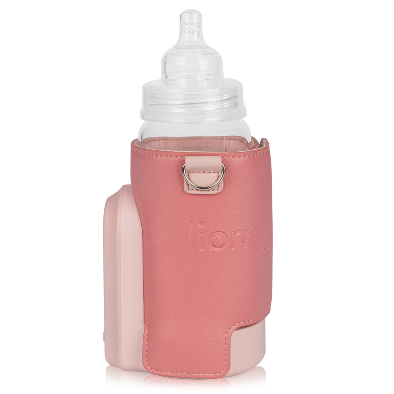 Lionelo Thermup Go Evo Coral Pink — calientabiberones portátil