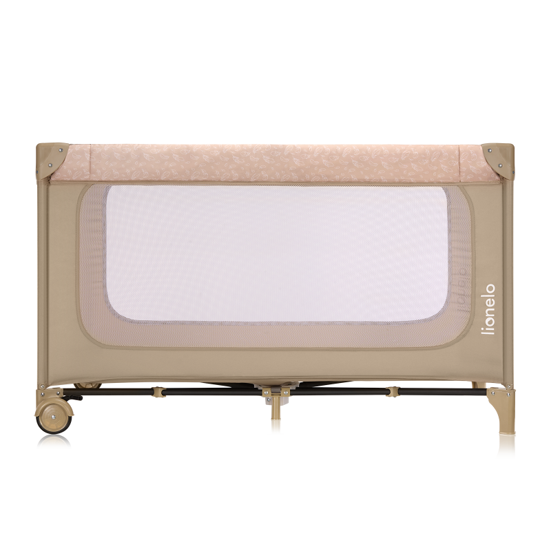 Lionelo Jasmin Easy Fold Beige Sand — cuna de viaje