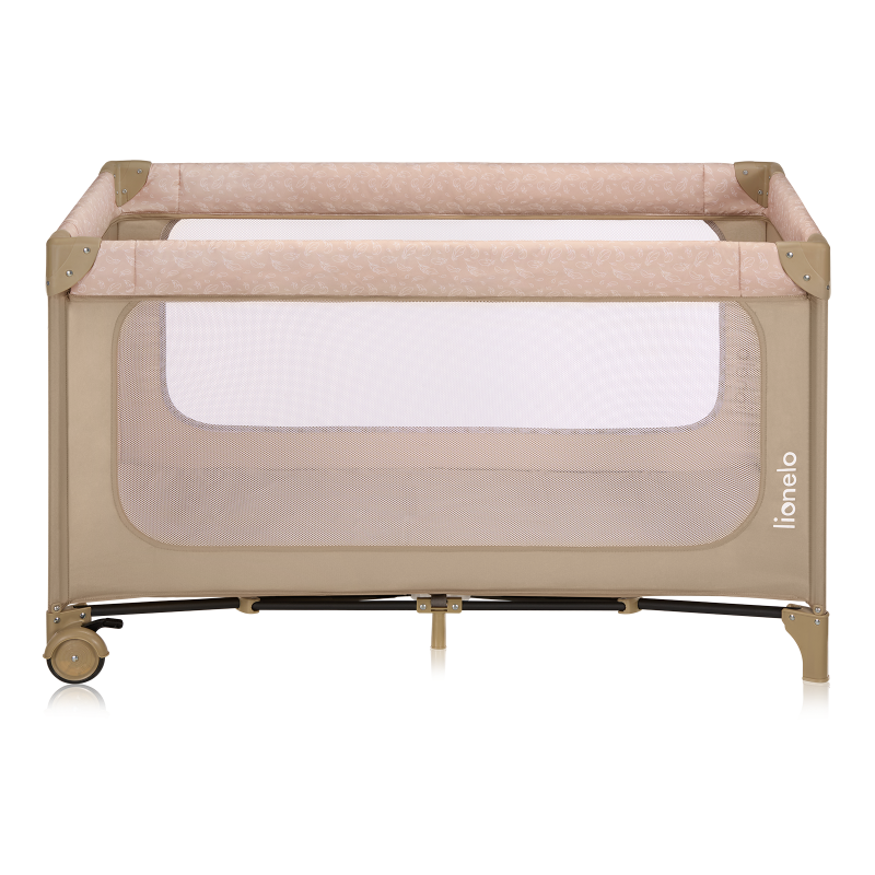 Lionelo Jasmin Easy Fold Beige Sand — cuna de viaje