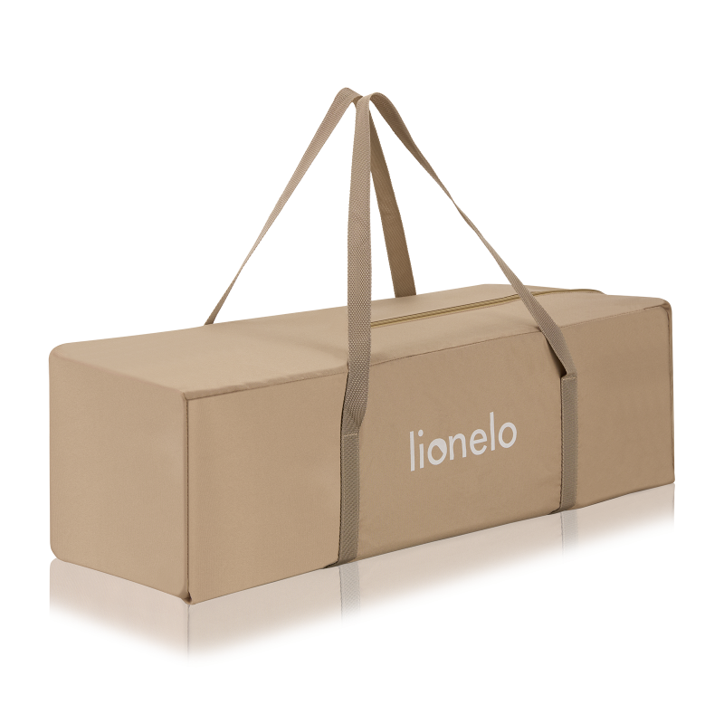 Lionelo Jasmin Easy Fold Beige Sand — cuna de viaje