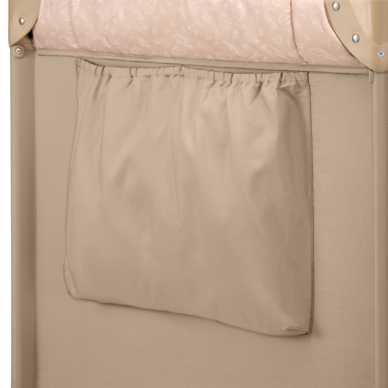 Lionelo Jasmin Easy Fold Beige Sand — cuna de viaje