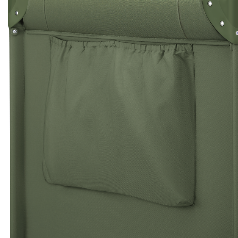 Lionelo Jasmin Easy Fold Green Olive — cuna de viaje