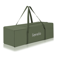 Lionelo Jasmin Easy Fold Green Olive — cuna de viaje