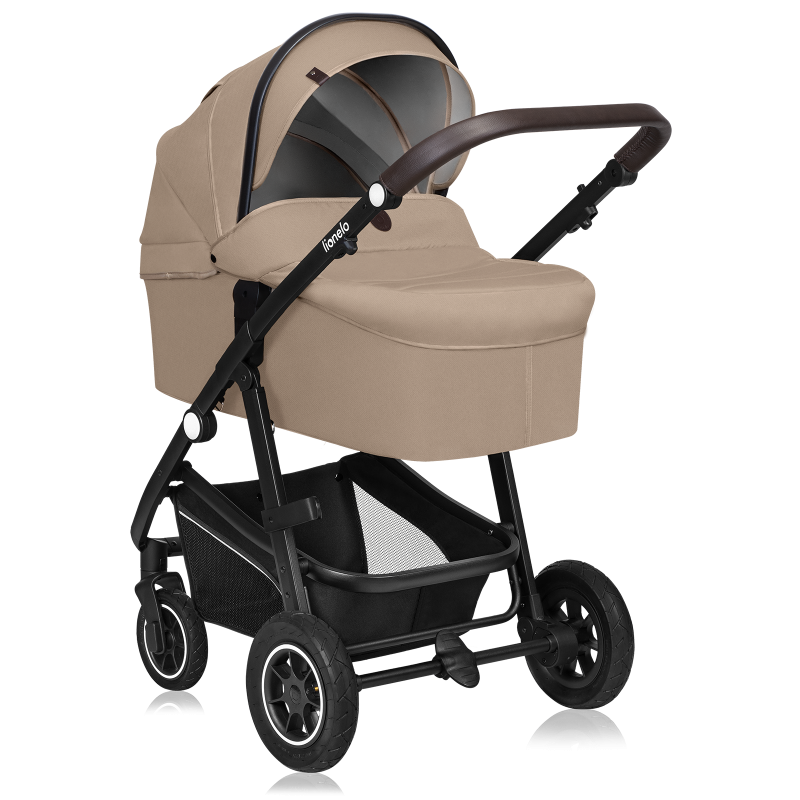 Lionelo Bianka 3en1 Beige Sand — carrito multifuncional con silla de coche