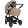 Lionelo Bianka 3en1 Beige Sand — carrito multifuncional con silla de coche