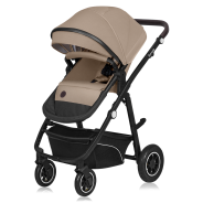 Lionelo Bianka 3en1 Beige Sand — carrito multifuncional con silla de coche