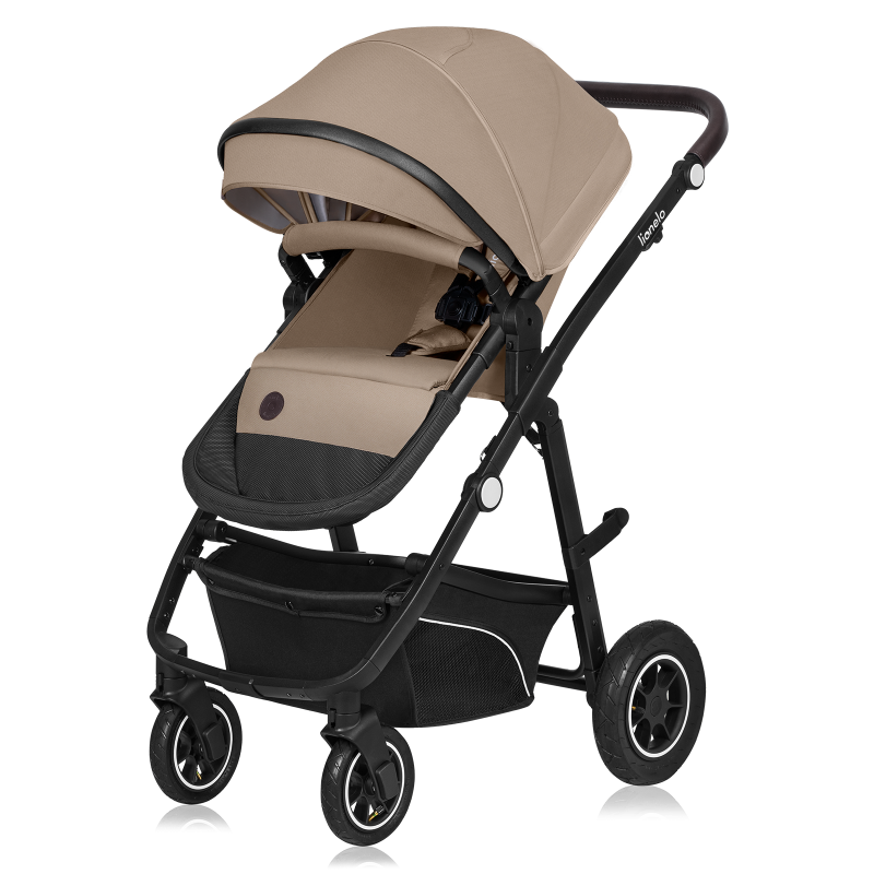 Lionelo Bianka 3en1 Beige Sand — carrito multifuncional con silla de coche