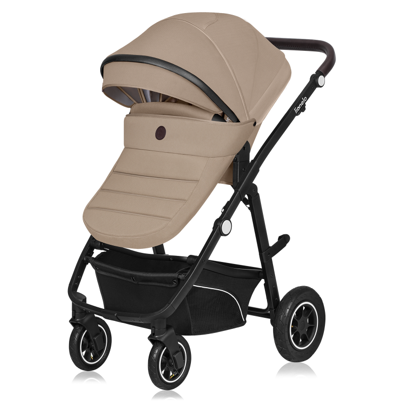 Lionelo Bianka 3en1 Beige Sand — carrito multifuncional con silla de coche