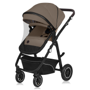 Lionelo Bianka 3en1 Beige Sand — carrito multifuncional con silla de coche