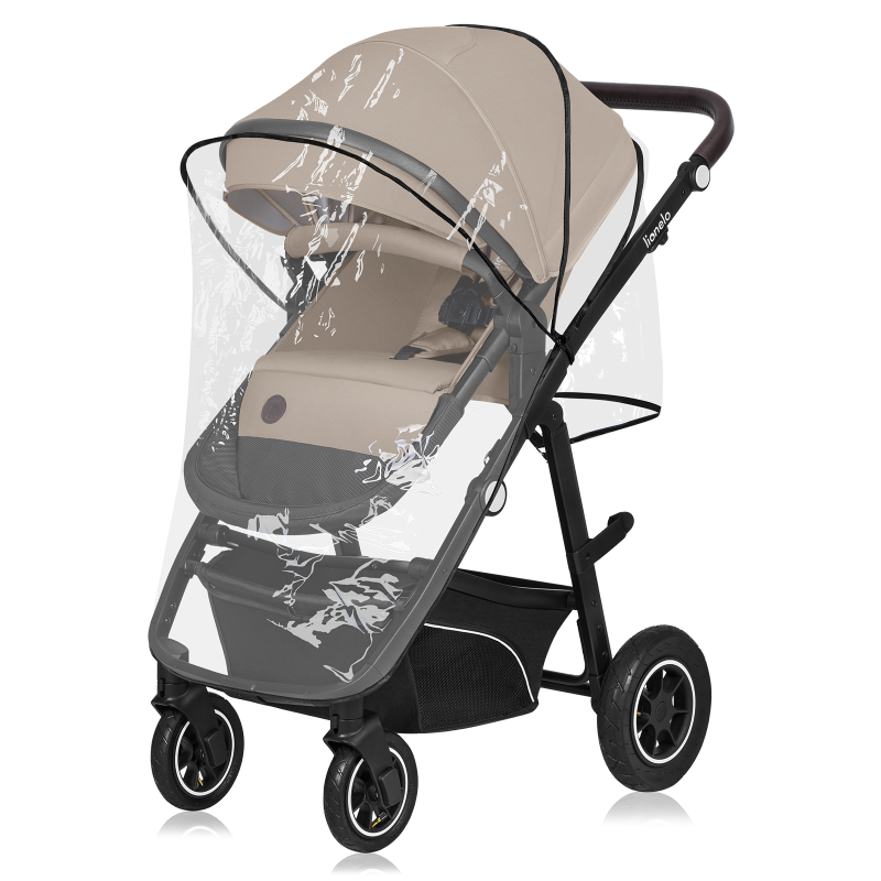 Lionelo Bianka 3en1 Beige Sand — carrito multifuncional con silla de coche