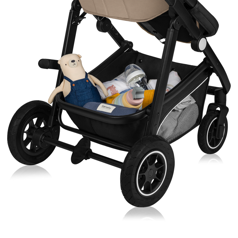 Lionelo Bianka 3en1 Beige Sand — carrito multifuncional con silla de coche