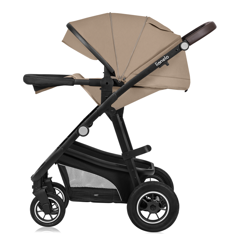 Lionelo Bianka 3en1 Beige Sand — carrito multifuncional con silla de coche