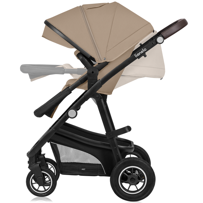 Lionelo Bianka 3en1 Beige Sand — carrito multifuncional con silla de coche