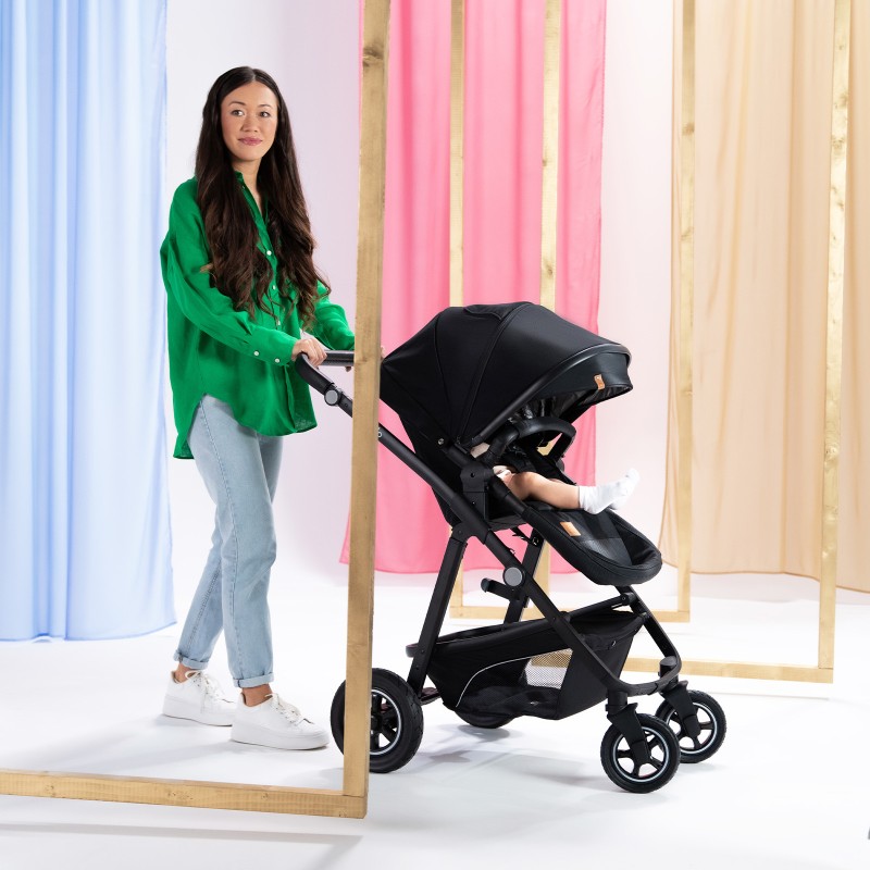 Lionelo Bianka 3en1 Beige Sand — carrito multifuncional con silla de coche