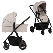 Lionelo Amber Plus 2 en 1 Beige Sand — Cochecito multifuncional