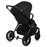 Lionelo Mika Plus 3en1 Black Onyx — carrito multifuncional con silla de coche