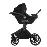 Lionelo Mika Plus 3en1 Black Onyx — carrito multifuncional con silla de coche