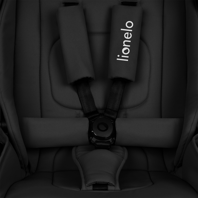 Lionelo Mika Plus 3en1 Black Onyx — carrito multifuncional con silla de coche