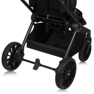 Lionelo Mika Plus 3en1 Black Onyx — carrito multifuncional con silla de coche