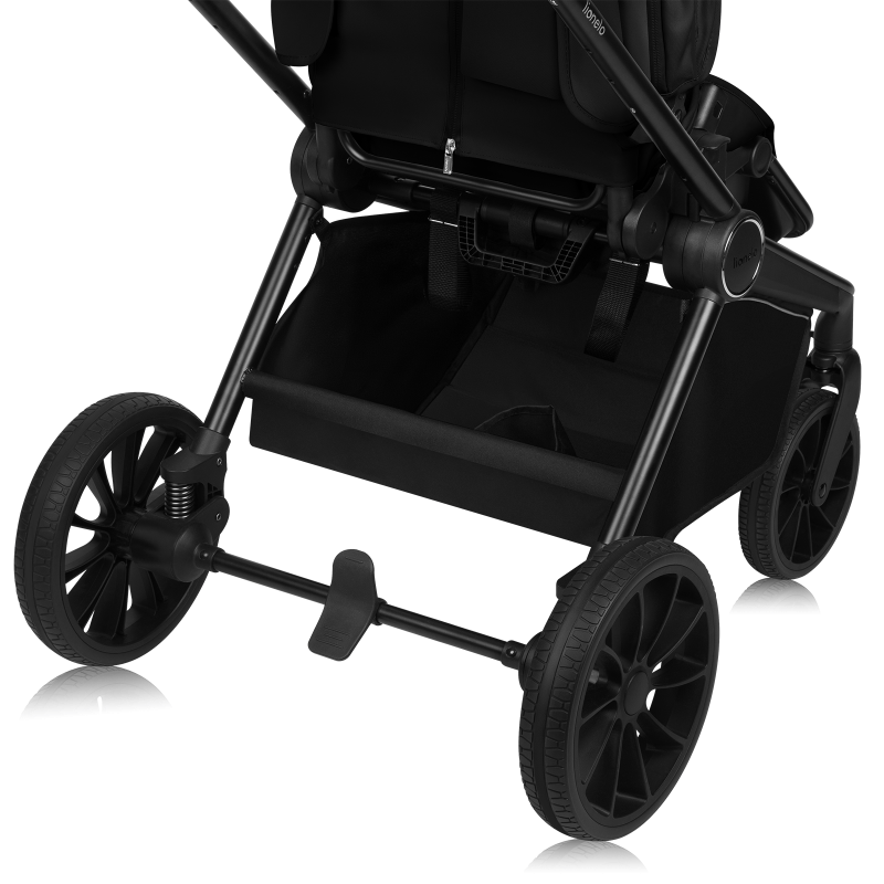 Lionelo Mika Plus 3en1 Black Onyx — carrito multifuncional con silla de coche