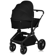 Lionelo Mika Plus 3en1 Black Onyx — carrito multifuncional con silla de coche