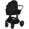 Lionelo Mika Plus 3en1 Black Onyx — carrito multifuncional con silla de coche