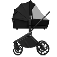 Lionelo Mika Plus 3en1 Black Onyx — carrito multifuncional con silla de coche