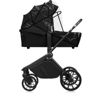 Lionelo Mika Plus 3en1 Black Onyx — carrito multifuncional con silla de coche