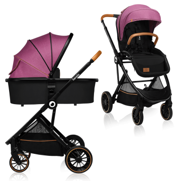 Lionelo Riya 2 w 1 Violet — carrito multifuncional