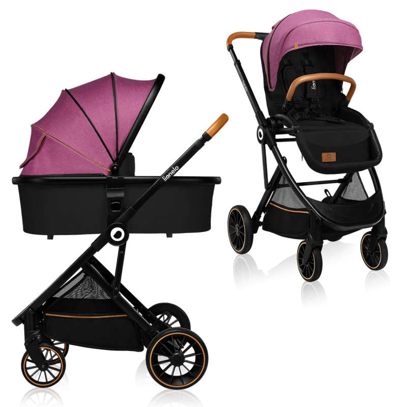 Lionelo Riya 2 w 1 Violet — carrito multifuncional