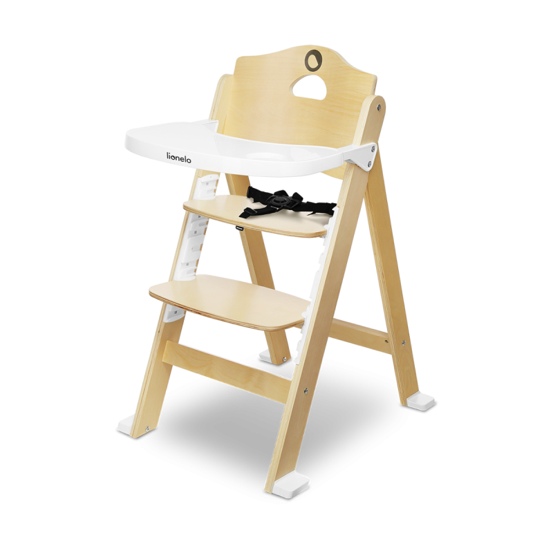 Lionelo Floris White Natural — silla de comer