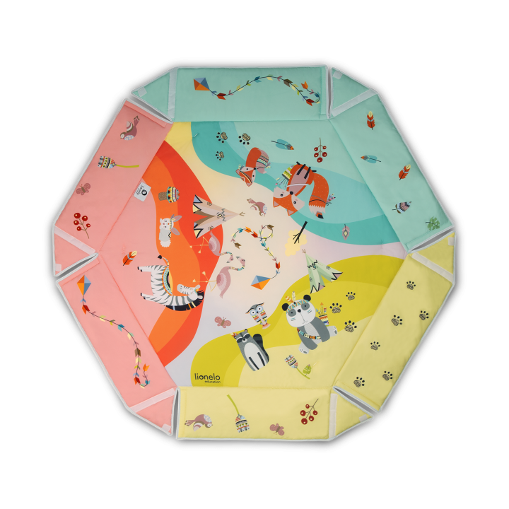 Lionelo Jenny Multicolor — alfombra educativa