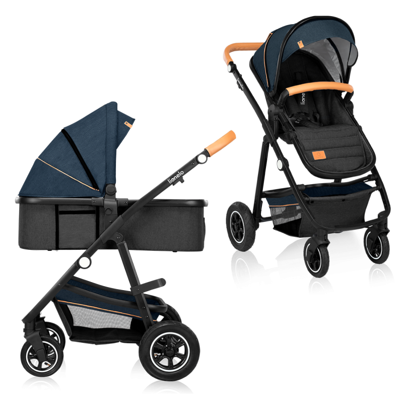 Lionelo Amber 2 en 1 Blue Navy — cochecito multifuncional