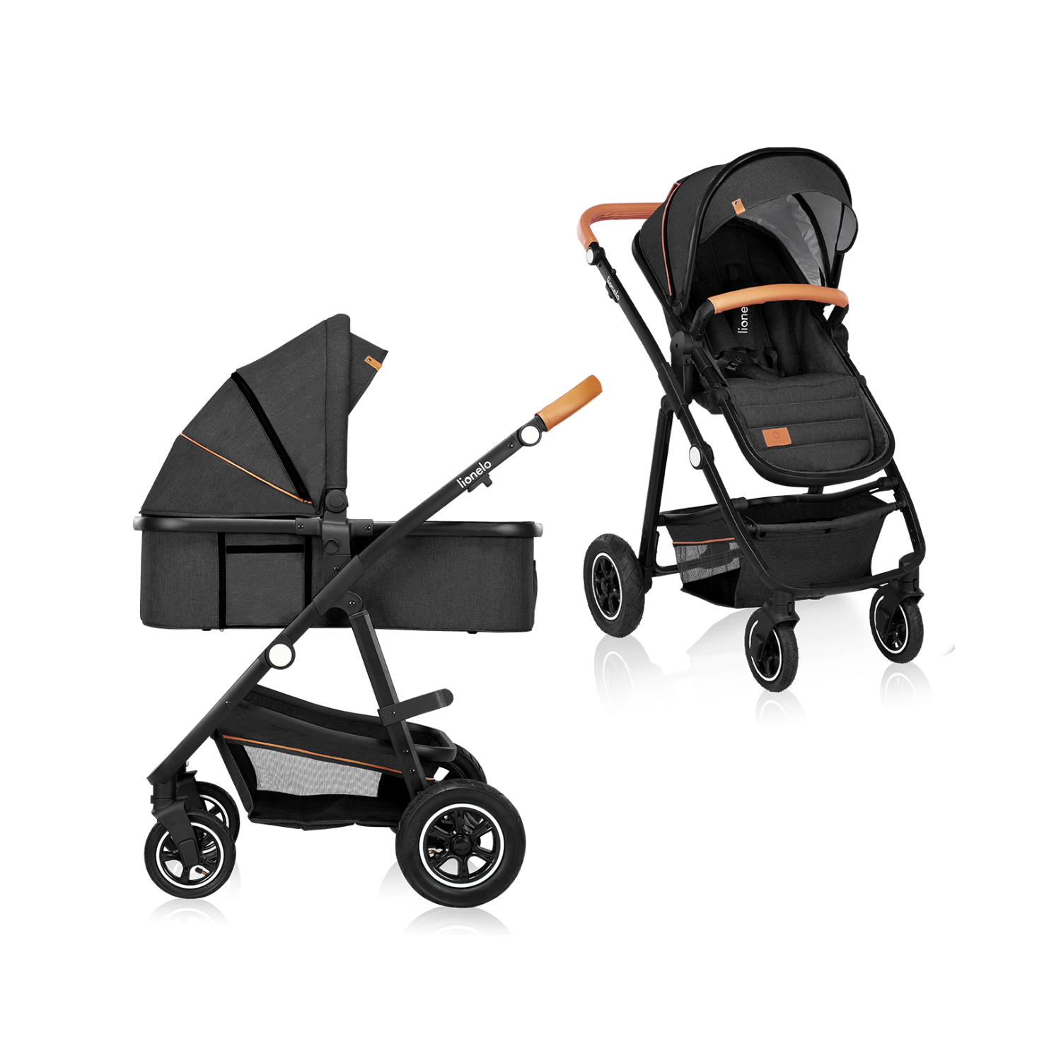 Lionelo Amber 2 en 1 Grey Graphite — cochecito multifuncional