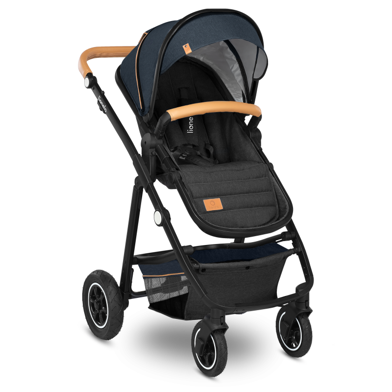 Lionelo Amber 3en1 Blue Navy — Cochecito multifuncional