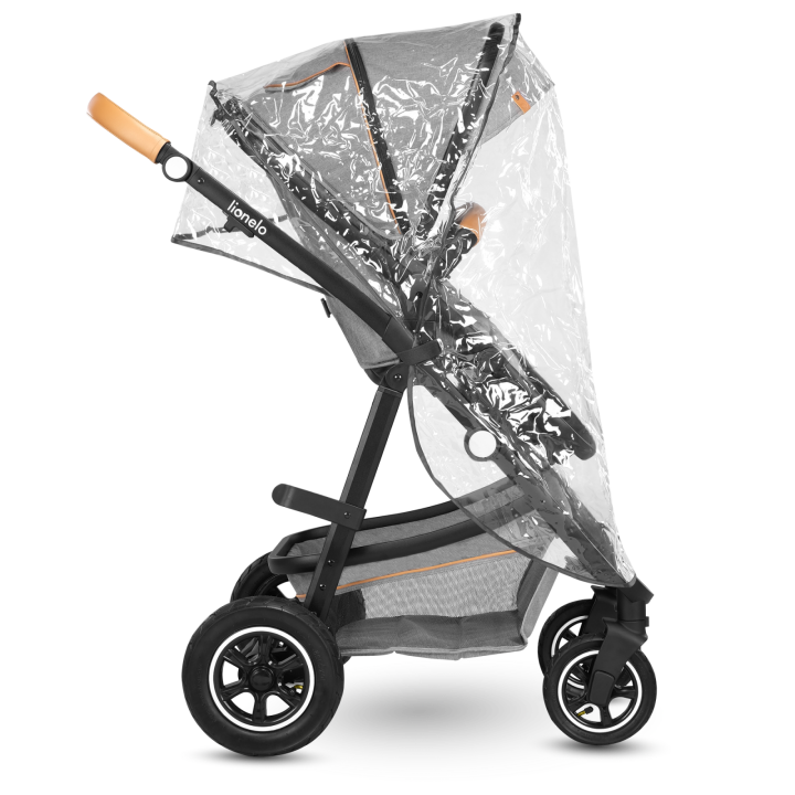 Lionelo Amber 3 w 1 Grey Stone — carrito multifuncional con silla de coche
