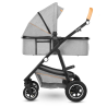 Lionelo Amber 3 w 1 Grey Stone — carrito multifuncional con silla de coche