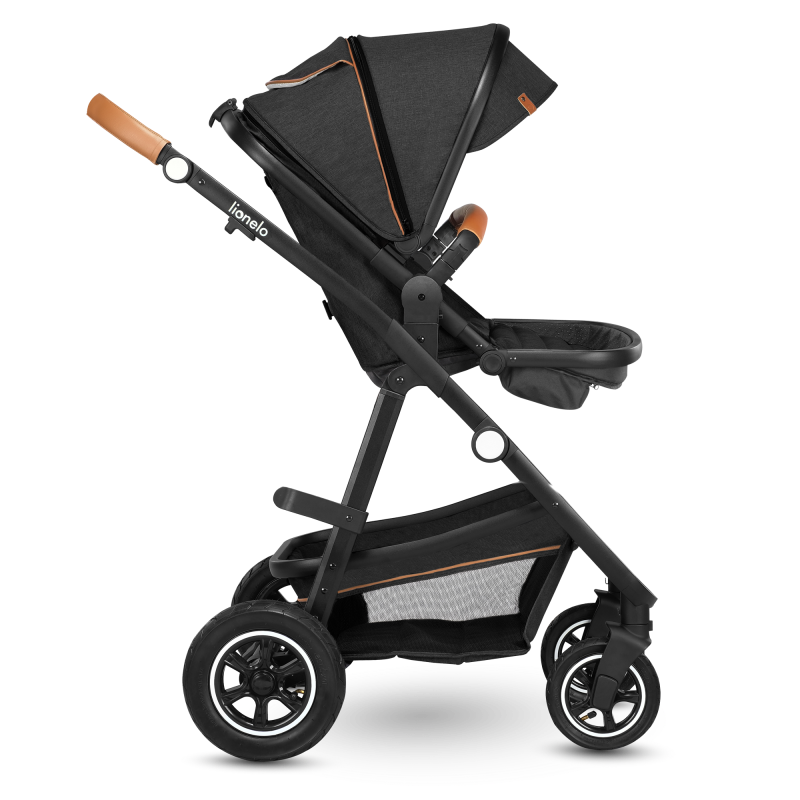 Lionelo Amber 3en1 Grey Graphite — Cochecito multifuncional