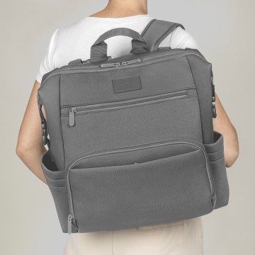 Lionelo Cube Grey Stone — mochila para carrito