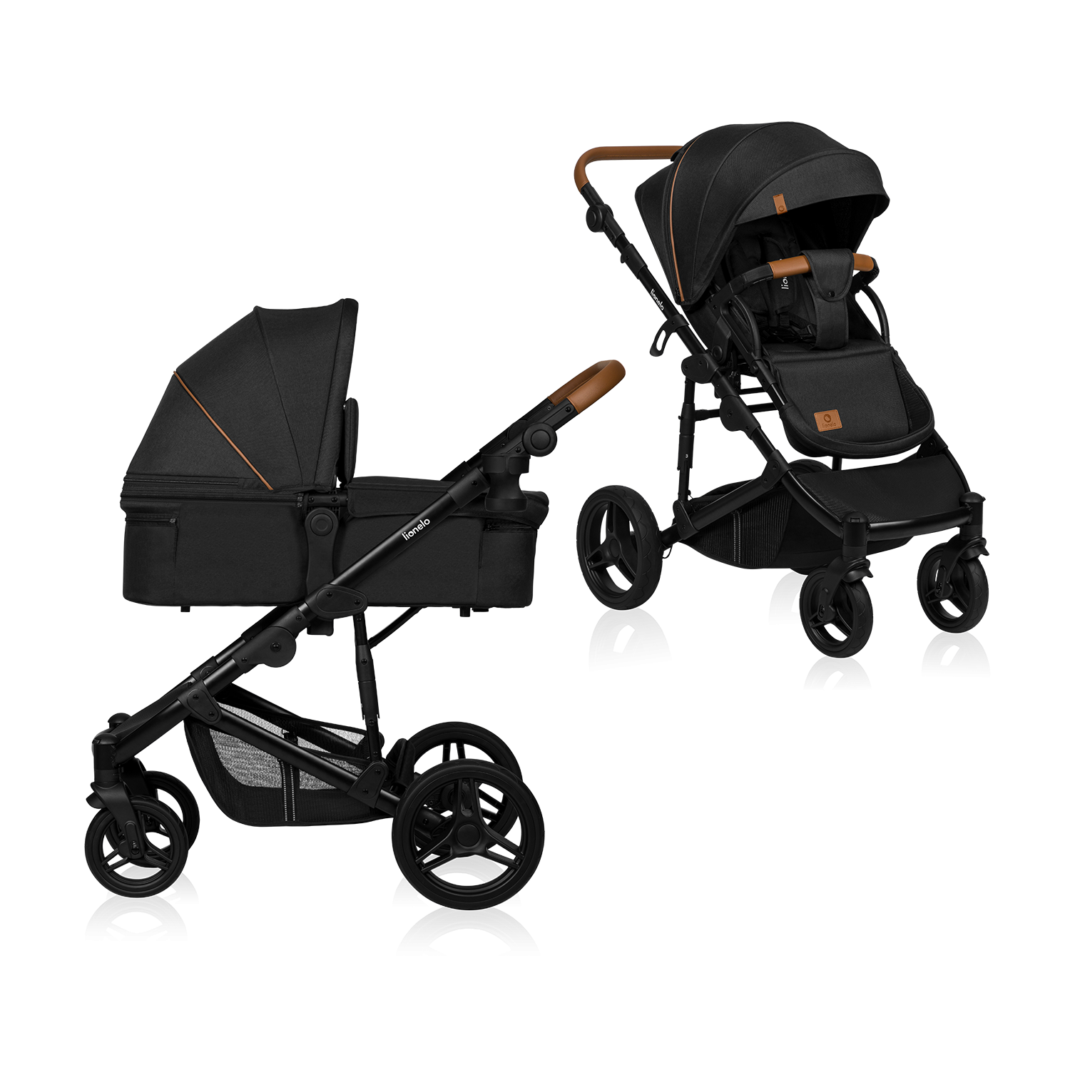 Lionelo Mari Tour 2 w 1 Black Onyx — carrito multifuncional