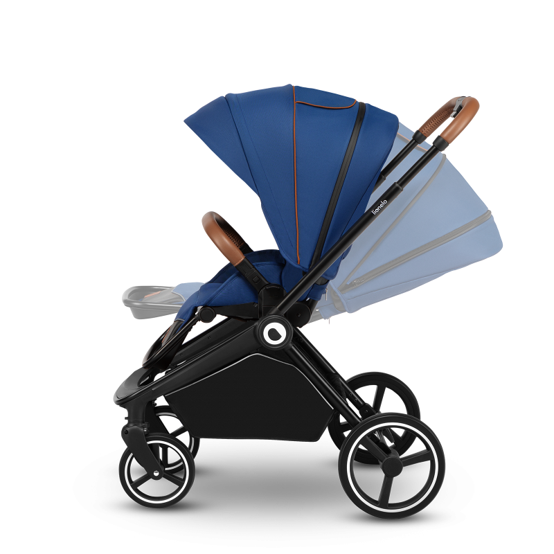 Lionelo Mika 2 es 1 Blue Navy — carrito multifuncional