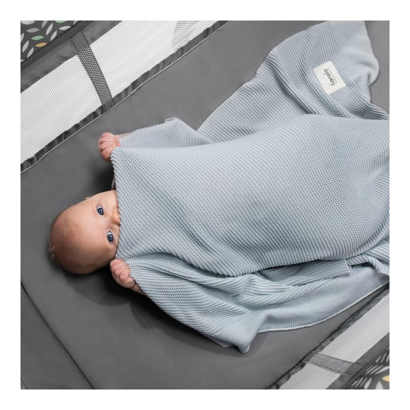 Lionelo Bamboo Blanket Blue — mantita de bambú