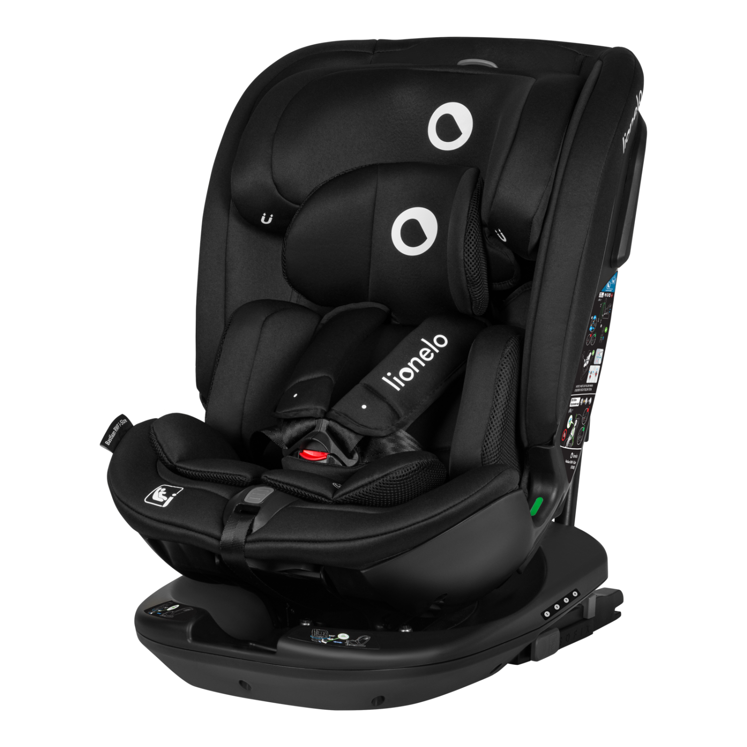 Lionelo Bastiaan RWF i-Size Black Carbon — Silla de coche