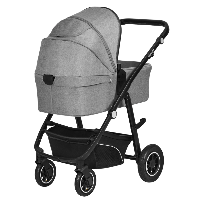 Lionelo Bianka 3en1 Grey Stone — carrito multifuncional con silla de coche