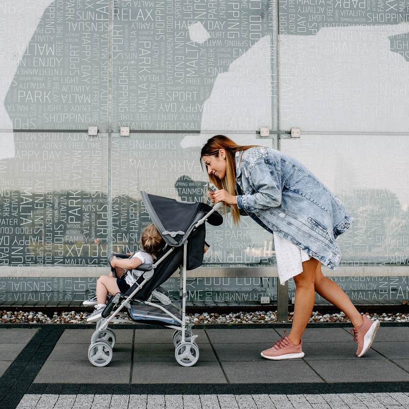 Lionelo Elia Grey White — silla de paseo