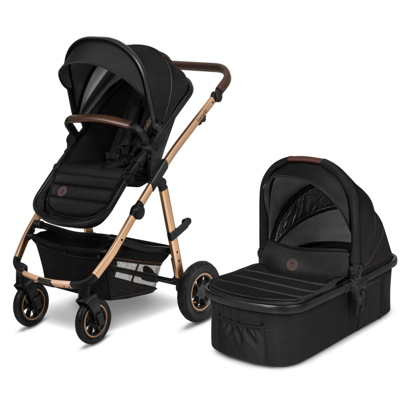 Lionelo Amber 2 en 1 Black Onyx — cochecito multifuncional