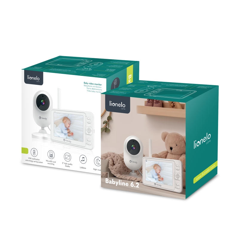 Lionelo Babyline 6.2 White — monitor de bebé